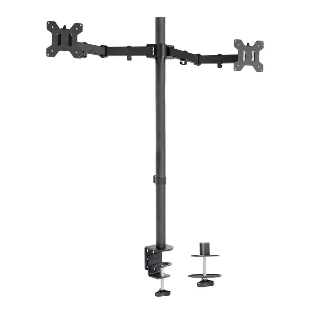VIVO Dual Monitor Stand Up Desk Mount Extra Tall 39 inch Pole, Adjustable Stand